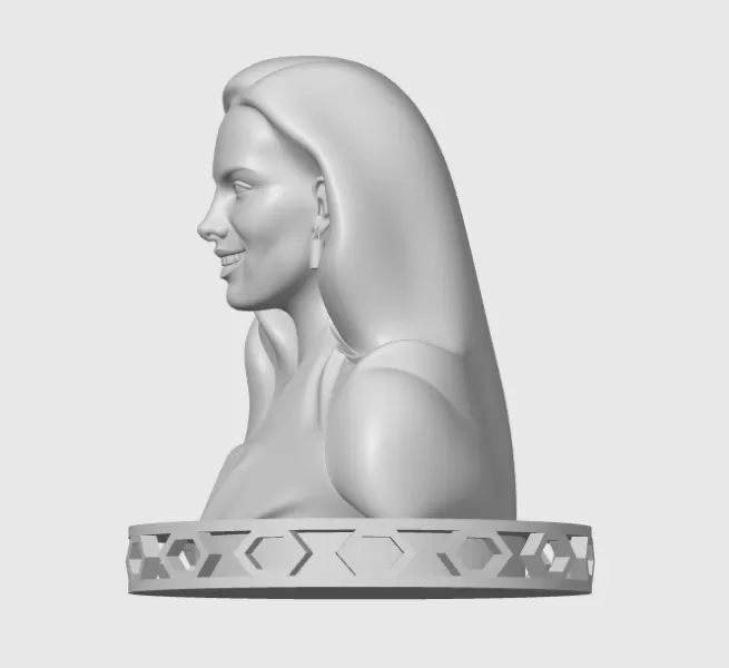 Kate Beckinsale 3D Bust Print - Model preview 5
