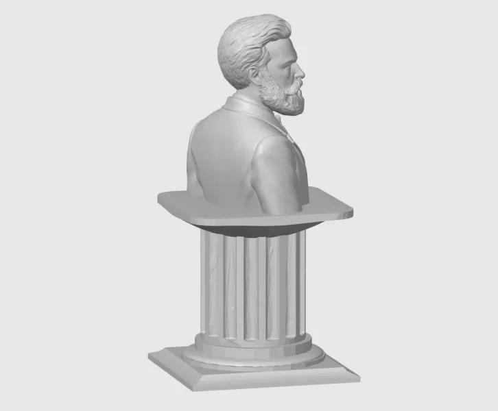 Hristo Botev 3d STL (Христо Ботев) - Model preview 6