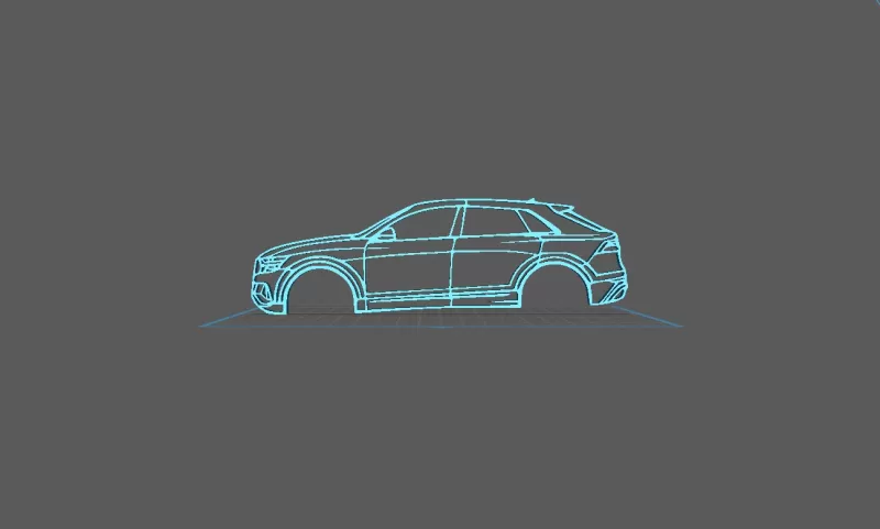 Audi - SQ8 2020 Wall Art - Model preview 1