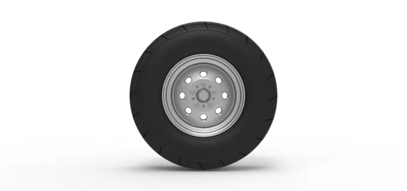 Front tractor wheel Version 4 Scale 1:25 - Model preview 5