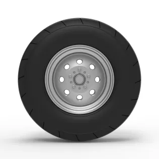 Front tractor wheel Version 4 Scale 1:25 - Model thumbnail 5