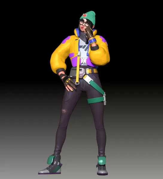 Valorant Killjoy FanArt - Model preview 9