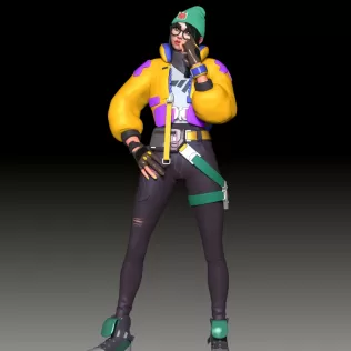Valorant Killjoy FanArt - Model thumbnail 9