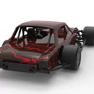 Vintage Asphalt Modified stock car V13 Scale 1:25 - Model thumbnail 18