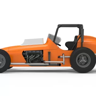 Dirt Silver Crown Champ car Version 2 Scale 1:25 - Model thumbnail 9