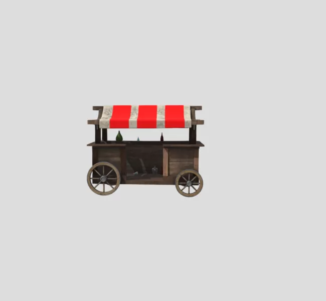 shady_merchant_cart - Model preview 1