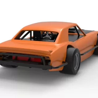 Vintage Asphalt Modified stock car V12 Scale 1:25 - Model thumbnail 18
