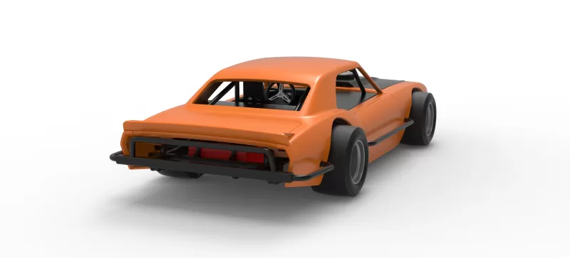 Vintage Asphalt Modified stock car V12 Scale 1:25 - Model preview 18