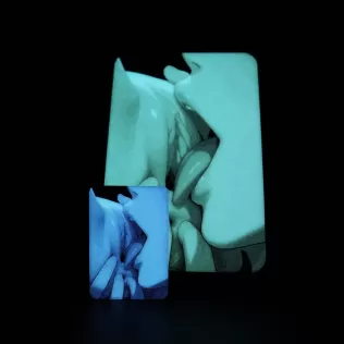 TONGUE PLAY GLOW (HueForge NSFW) 155x230mm - Model thumbnail 12