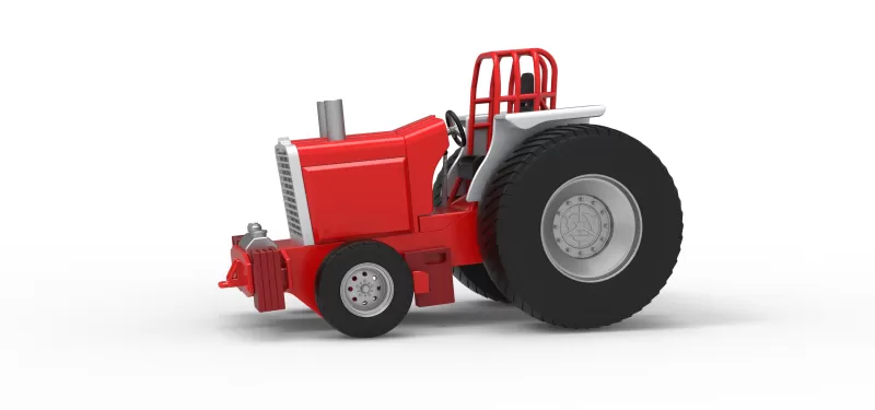 Fun short Pro Stock Pulling Tractor Version 4 Scale 1:25 - Model preview 1