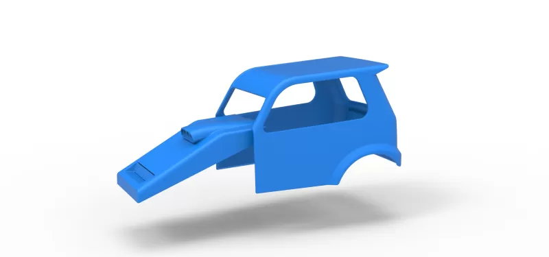 Shell of New Zealand Ministock car Version 2 Scale 1:25 - Model preview 1