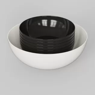 Porcelain Bowl Set - Model thumbnail 4