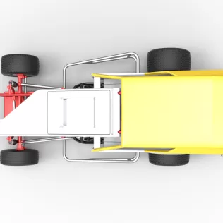 Vintage Dirt Modified stock car Version 7 Scale 1:25 - Model thumbnail 11