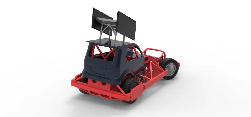 New Zealand Superstock car while turning Version 5 Scale 1:25 - Model preview 18