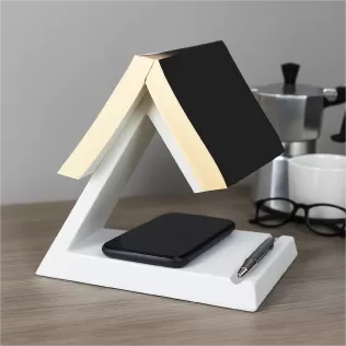 Triangle Book Holder, Tablet; Kindle; Cup Holder, Table or Night - Model thumbnail 2