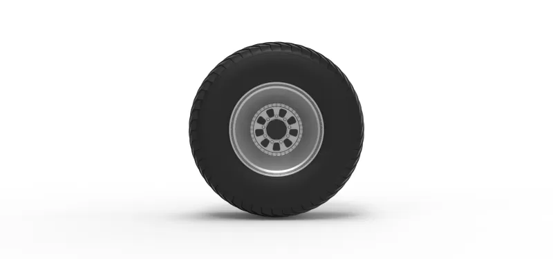 Rear wheel from Pulling tractor 4 Scale 1:25 - Model preview 5