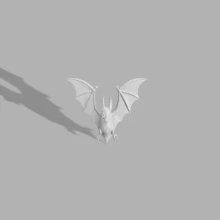 Hanging Bat Ornament - Spooky Miniature - Model thumbnail 4