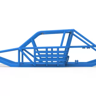 Frame of Vintage Asphalt Modified stock car Version 3 Scale 1:25 - Model thumbnail 7