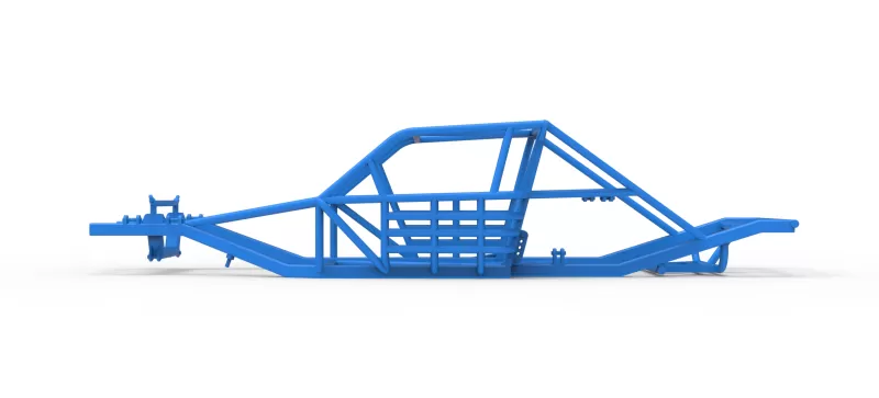 Frame of Vintage Asphalt Modified stock car Version 3 Scale 1:25 - Model preview 7