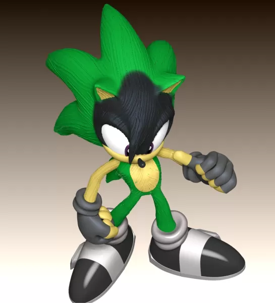 Ashura the Hedgehog - Model preview 7