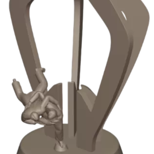 3D Judo Trophy – Premium Model for 3D Printing! - Model thumbnail 10