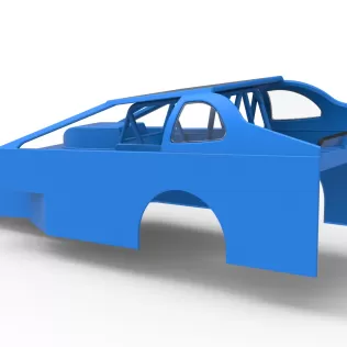 Shell of Northeast Dirt Modified stock car Version 2 Scale 1:25 - Model thumbnail 10