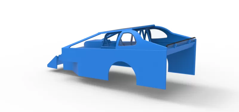 Shell of Northeast Dirt Modified stock car Version 2 Scale 1:25 - Model preview 10