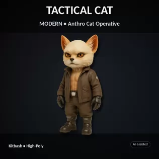 Vulpine Heroes Bundle – 10 Stylized Fantasy + Sci-Fi Characters - Model thumbnail 8