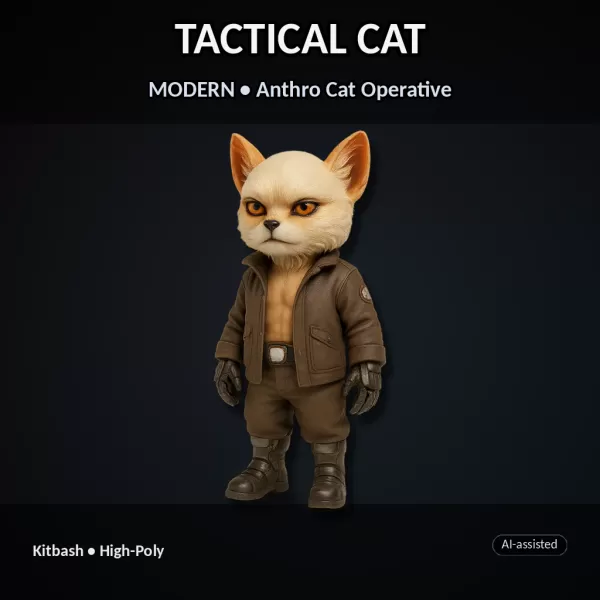 Vulpine Heroes Bundle – 10 Stylized Fantasy + Sci-Fi Characters - Model preview 8