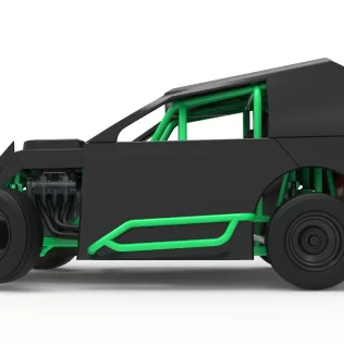 Mod Lite Race car while turning Scale 1:25 - Model thumbnail 9