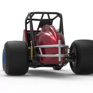 Vintage Dirt Silver Crown Car Scale 1:25 - Model thumbnail 15