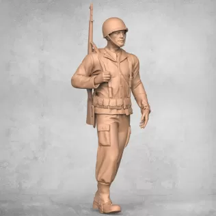 Standing Military Soldier - Model thumbnail 3