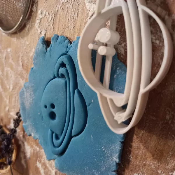 Ringed Planet Cookie & Clay Cutter, Gift for Space Lovers - Model preview 5