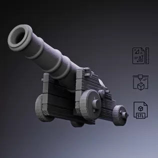 Pirate Cannon #RoZ - Model thumbnail 3