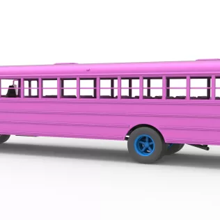 School bus for Figure 8 racing Version 2 Scale 1:25 - Model thumbnail 13