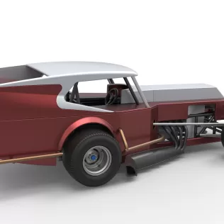 Vintage Dirt Modified stock car Version 5 Scale 1:25 - Model thumbnail 20