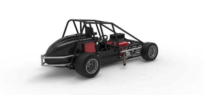 Experimental Pavement Silver Crown Car Base Scale 1:25 - Model preview 17