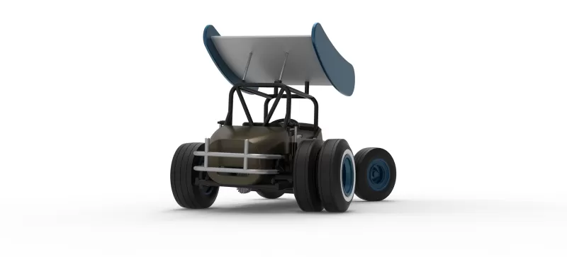 Vintage Winged Supermodified for Dirt while turning V2 1:25 - Model preview 19