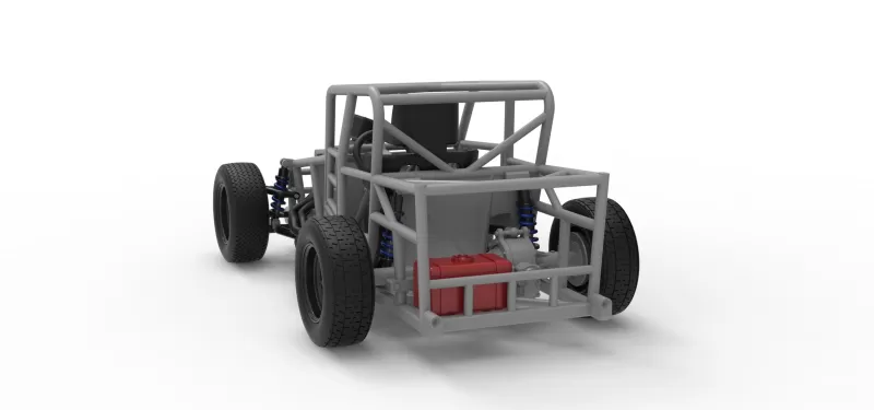 Dwarf car Base Version 2 Scale 1:25 - Model preview 14