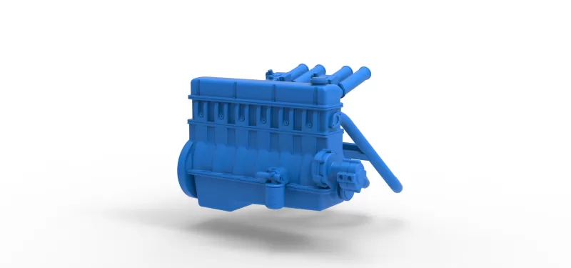 Engine of Vintage dragster Scale 1:25 - Model preview 16