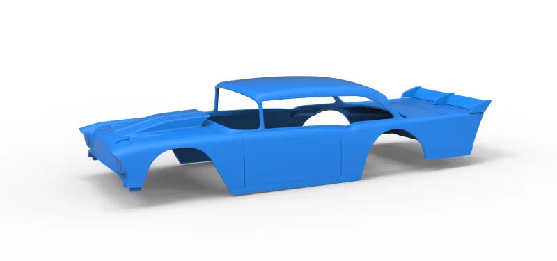 Shell of Vintage Dirt Modified stock car Version 9 Scale 1:25 - Model preview 1