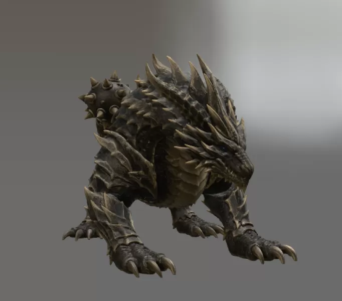 Abyssal Ironclad Dragon STL File for 3D Print - Model preview 10