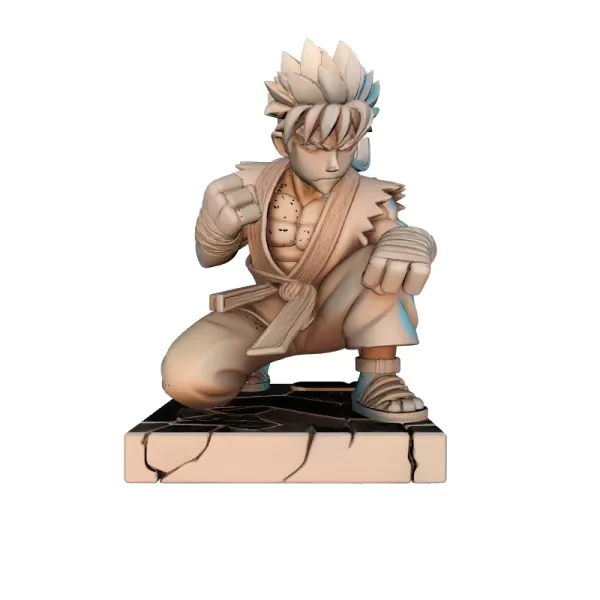 Street Fighter Boy 3D Model - Model preview 3