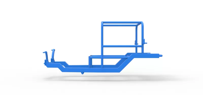 Frame of Vintage Supermodified stock car V2 Scale 1:25 - Model preview 7