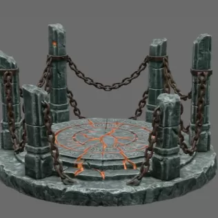 Ancient Chain Portal STL File for 3D Print - Model thumbnail 4