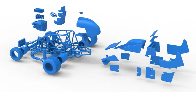 Dirt Silver Crown Car Scale 1:25 - Model preview 29