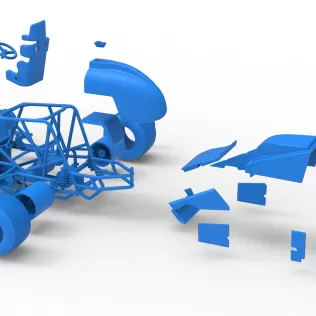 Dirt Silver Crown Car Scale 1:25