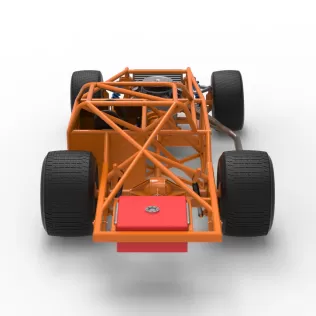 Vintage Dirt late model Race car Base Version 4 Scale 1:25 - Model thumbnail 14