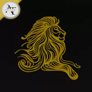 Lion - Line Art - 2D Wall Art Decor