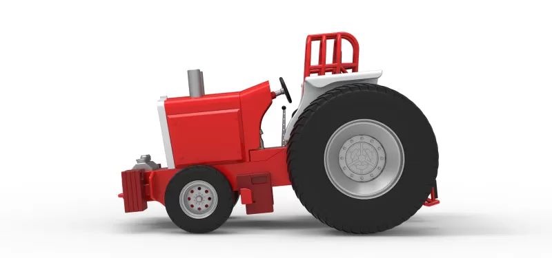 Fun short Pro Stock Pulling Tractor Version 4 Scale 1:25 - Model preview 7